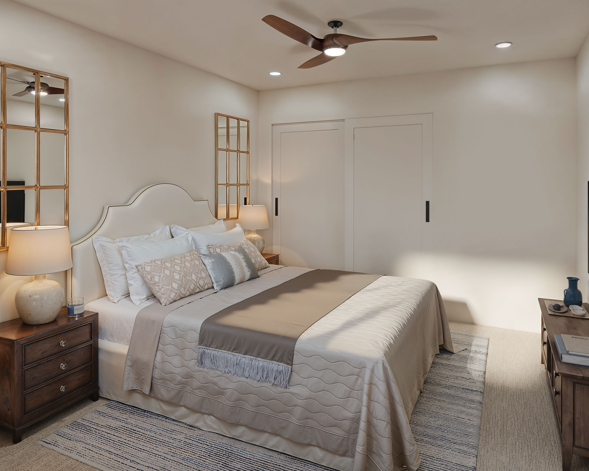 Ash Street Village Elko new condominium interior primary bedroom by Braemar Construction