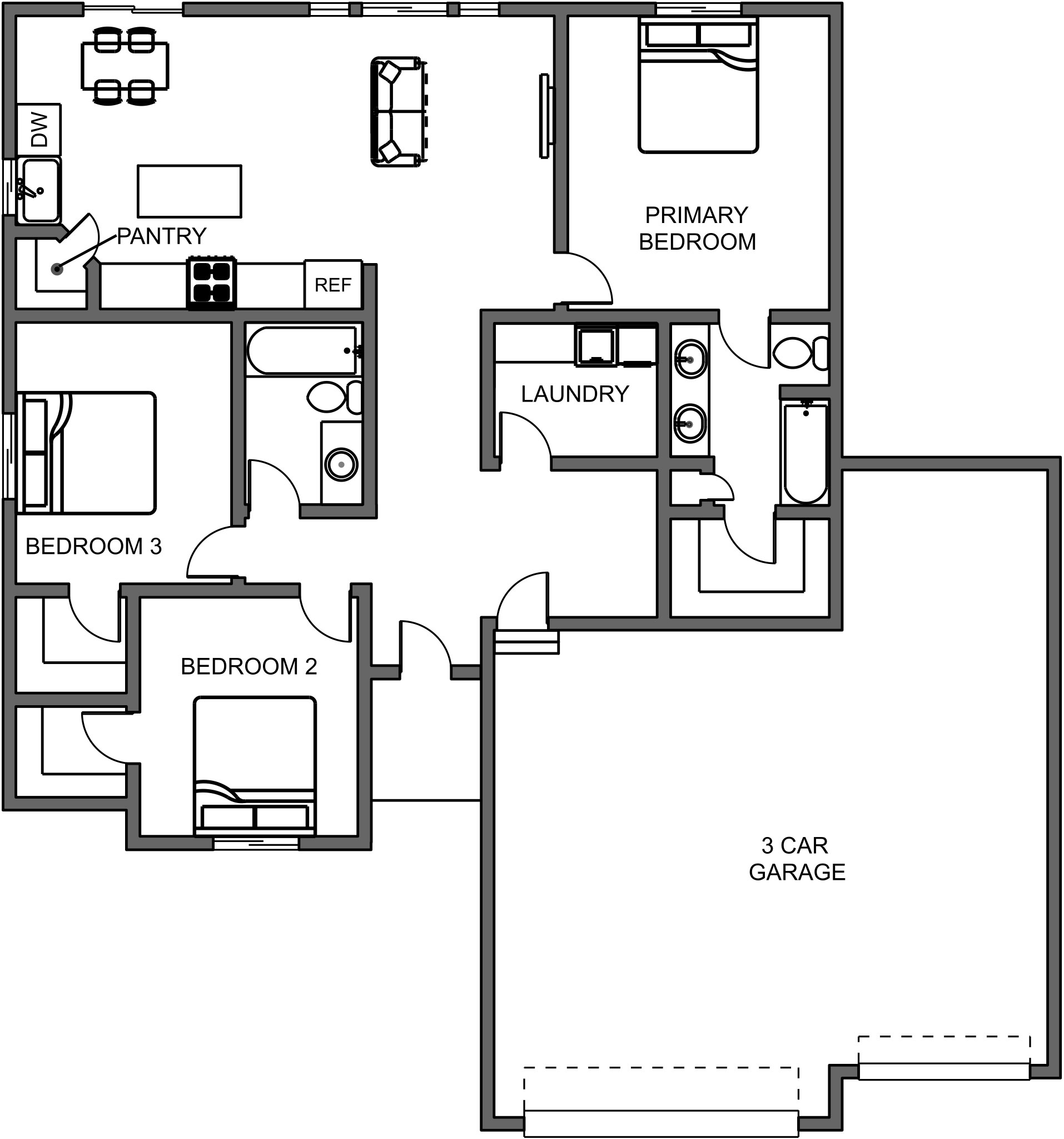 New home floor plan Sonoma Braemar Construction