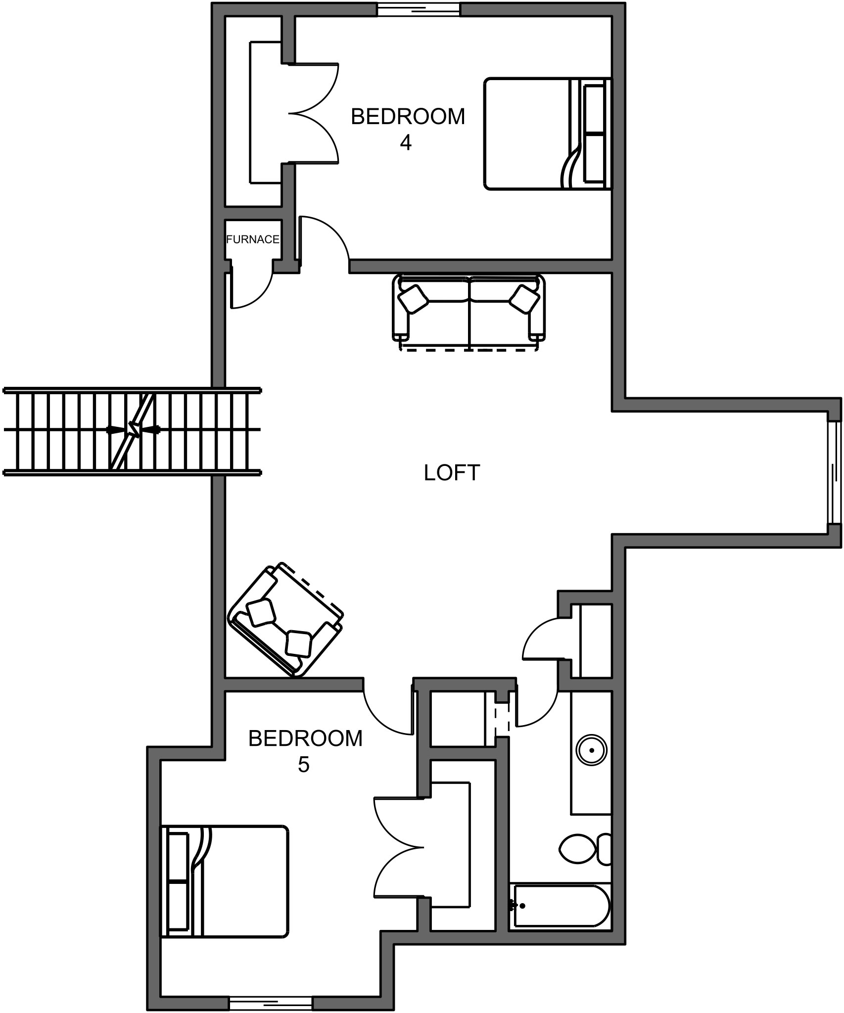 New home floor plan Pilot bonus level by Braemar Construction