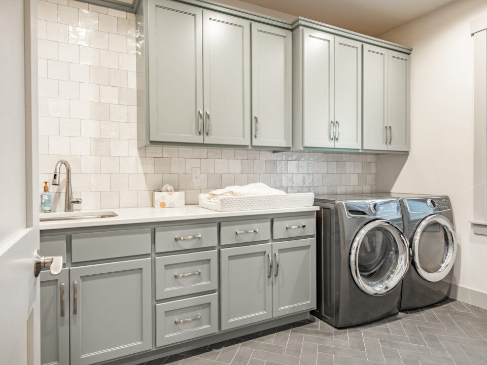 New home construction laundry room Nevada Braemar